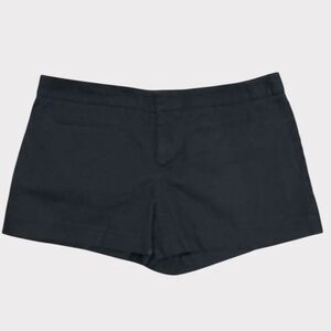 Gap Black Linen-Blend Shorts - SZ 10 EUC